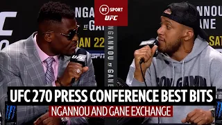 Ngannou and Gane on what really happened in sparring | UFC 270 Press Conference Highlights