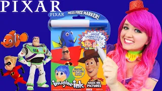 Coloring Disney Pixar Magic Reveal Ink Coloring Book | Imagine Ink Marker