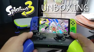 Splatoon 3 Nintendo Switch Accessories (Pro Controller, Neogrip, Carrying Case) Unboxing! ~ASMR~