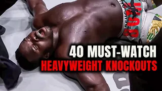 Over 40 Of The WILDEST Heavyweight Knockouts Ever!