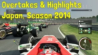 F1 2015 - Career Mode: Part 15 'Japan, Season 2014' (Overtakes & Highlights Compilation)