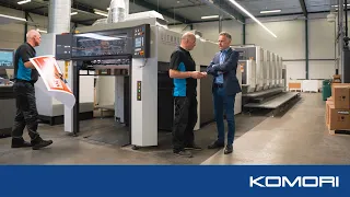 Komori launches the new G40 Advance 5 colour with coater at DrukwerkMAX