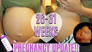 PREGNANCY UPDATE | 26-31 WEEKS | Leg Cramps, GLUCOSE TEST,  3D/4D Ultrasound!!