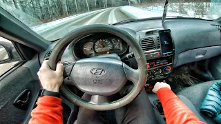 2007 Hyundai Accent 1.5 MT - POV TEST DRIVE