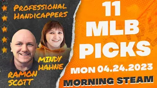 11 FREE MLB Picks and Predictions on Morning Steam Show for Today, Monday 4/24/2023