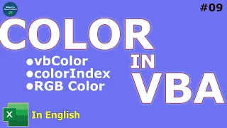 Color, ColorIndex, vbColor in #Excel VBA🔥 | Beginners tutorial in English | #Macro MasterMind – 09