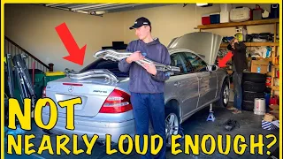 Mercedes E55 AMG Gets Longtube Headers & More!