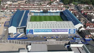 Fratton Park on a Summer's evening