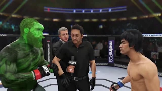 Cthulhu vs. Bruce Lee (EA Sports UFC 3) - CPU vs. CPU - Crazy UFC 👊🤪