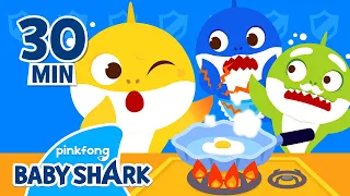 🔥WATCH OUT Baby Shark, It's Hot! | +Compilation | Safety Songs for Kids | Baby Shark Official