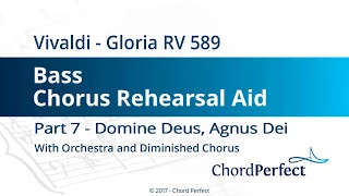 Vivaldi's Gloria Part 7 - Domine Deus, Agnus Dei - Bass Chorus Rehearsal Aid