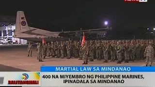 BT: 400 na miyembro ng Philippine Marines, ipinadala sa Mindanao