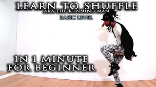 Learn Shuffle Dance in 1 Minute for beginners! (Running Man) #shuffledance #shuffle