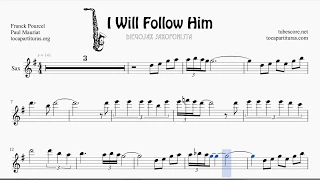 I will follow him Partitura Karaoke Saxofón Alto para Saxofonistas de Eventos
