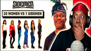 Reaction To 20 WOMEN VS 1 SIDEMEN: KSI EDITION