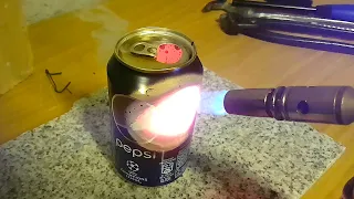 MELTING Soda Can with BLOW TORCH
