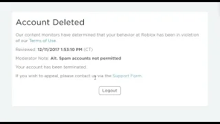 Logging into Terminated Roblox Accounts (PART 1)