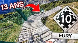 Seulement 13 ans et il m'ouvre la piste noire des 2 alpes Bikepark !