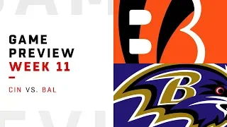 Cincinnati Bengals vs. Baltimore Ravens | Week 11 Game Preview | NFL Playbook