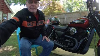 Harley Davidson street 500 9 month review/ saddle bags install