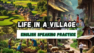 Life in a Village | Easy Sentences | Essay: Village Life | English Speaking and Listening Practice