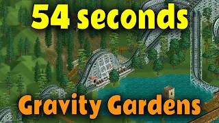 Beating Gravity Gardens in 54 seconds - OpenRCT2 speedrun