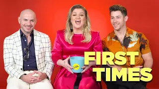 Nick Jonas, Kelly Clarkson, And Pitbull Tell Us About Their First Times