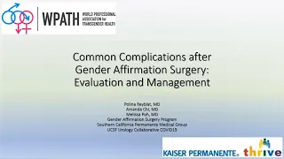 4.15.2020 Urology COViD Didactics - Common Complications after Gender Affirmation Surgery (MtF)