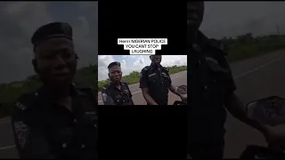 Corrupt Nigerian Police Officers Demanding For Money From Foreign Female Biker.