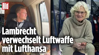 Mit Regierungsflieger in den Urlaub: Lambrecht und Sohn fliegen in Bundeswehr-Hubschrauber nach Sylt