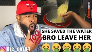 EXTREME CHEAPSKATE WOMAN RECYCLES WATER & FOOD THEN GIVES IT TO HER FAMILY AND FRIENDS | REACTION