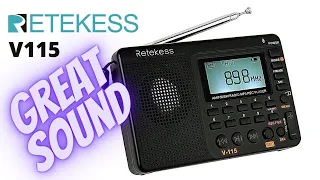 RETEKESS V-115 AM / FM / SW Review (Hear the sound quality)