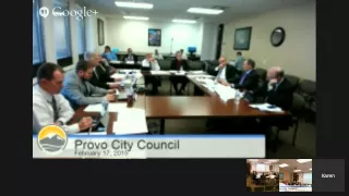 Provo City Council Work Session - February 17, 2015