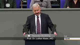 AKTUELL : REDE PROF. DR. LOTHAR MAIER ( AFD ) AM 23.MÄRZ IM DEUTSCHEN BUNDESTAG IN BERLIN.