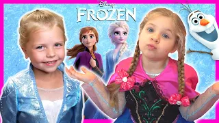 Kin Tin Frozen 2 фильм в реальной жизни | Эльза и Анна притворяются, что играют