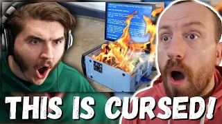 THIS IS CURSED! Schlatt Ranking Your CURSED PC Setups (REACTION!) jschlattLIVE