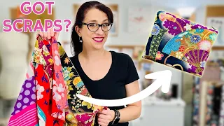 Quick & Easy Zip Bag Sewing Project Perfect For Using Up Scrap Fabric!