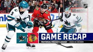 Sharks @ Blackhawks 1/16 | NHL Highlights 2024