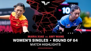 Maria Xiao vs Amy Wang | WS R64 | Singapore Smash 2024