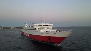 Ekaterini P/Αικατερίνη Π Fast Ferries αναχώρηση από την Τήνο.