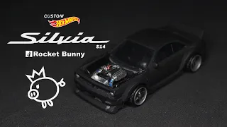 Nissan Silvia S14 Rocket Bunny I Hot Wheels Custom