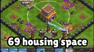 Ball Buster Challenge, 69 housing space record! - Clash Of Clans