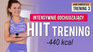 Trening 3: Interwałowy HIIT Trening 🔥 Wyzwanie METAMORFOZA 🔥 Monika Kołakowska