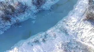 Зимняя сказка. Полет над заснеженным лесом. Fimi X8Se 2022