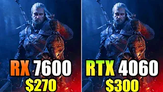 RX 7600 vs RTX 4060 | 1080p and 1440p | New Games Benchmarks