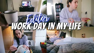 a very realistic work day in my life as a freelance editor
