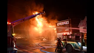 20240216 Commercial Building Fire Moser Sanitation 428 South Market Street Mount Carmel, Pa Head-on