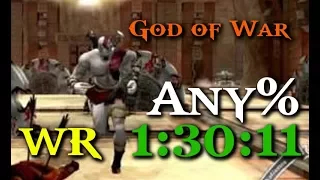 God of War Any% in 1:30:11 WR