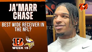 Bengals WR Ja'Marr Chase on His Speed, Justin Jefferson, Best Catches of Career