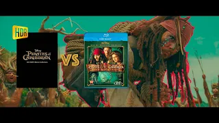 ▶ Comparison of Pirates of the Caribbean Dead Man’s Chest 4K (2K DI) HDR10 vs 2011 Edition
